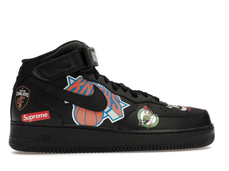 Nike Air Force 1 Mid Supreme NBA Black