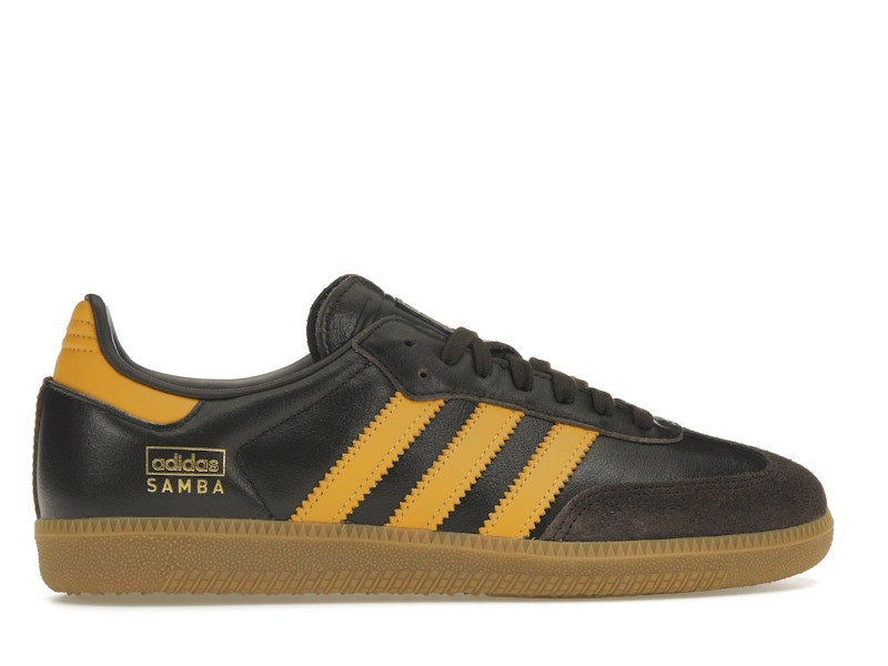 adidas Samba OG Dark Brown Preloved Yellow