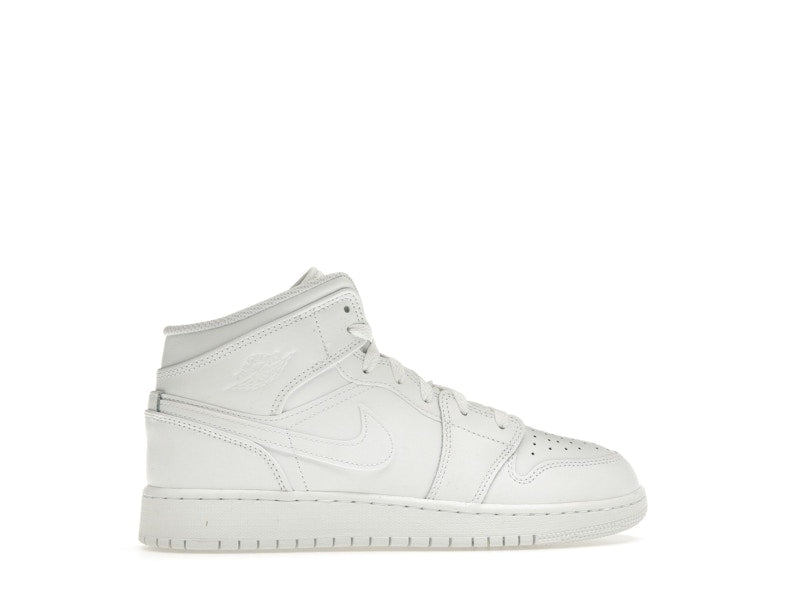 Jordan 1 Mid Triple White (2023) (GS)