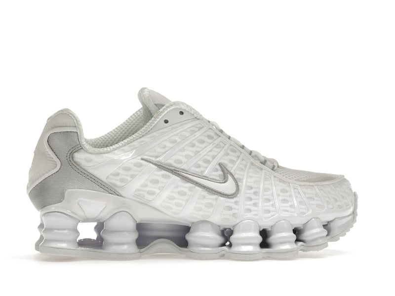 Nike Shox TL White Metallic Silver Max Orange (Women's)