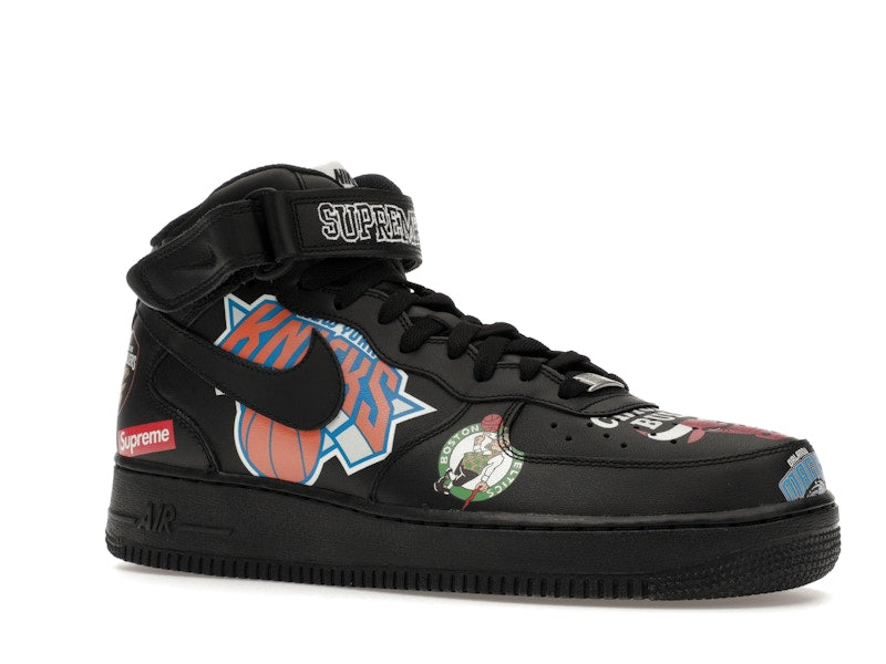 Nike Air Force 1 Mid Supreme NBA Black