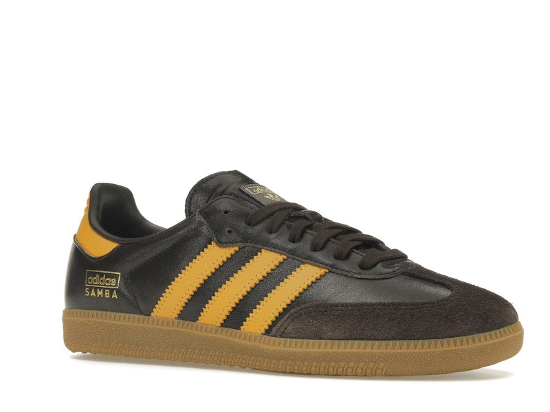 adidas Samba OG Dark Brown Preloved Yellow