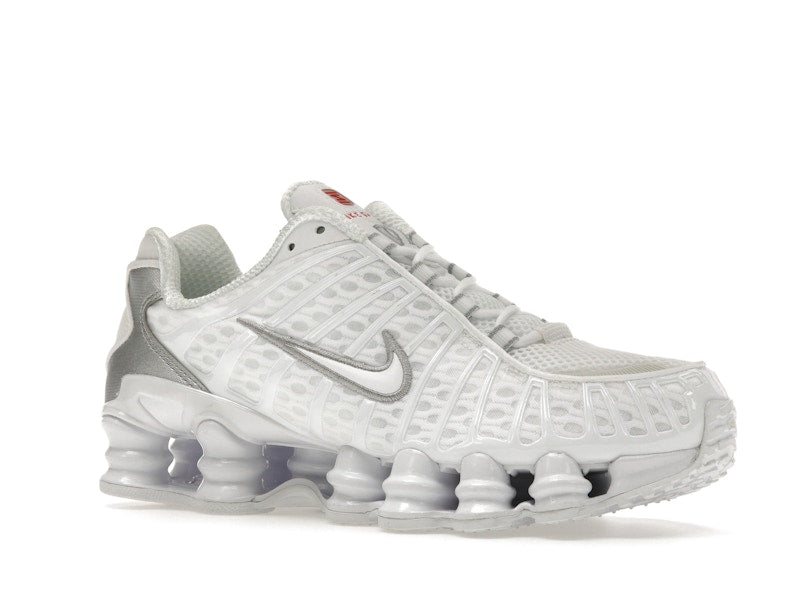 Nike Shox TL White Metallic Silver Max Orange (Women's)