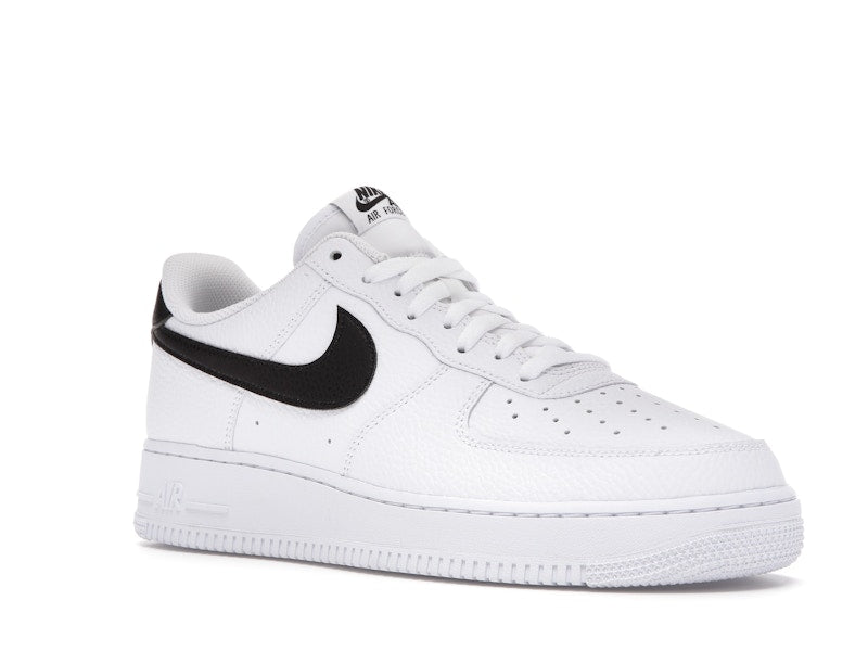 Nike Air Force 1 Low '07 White Black Pebbled Leather