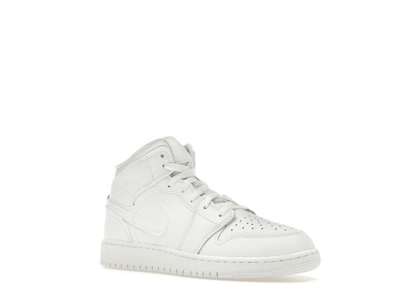 Jordan 1 Mid Triple White (2023) (GS)