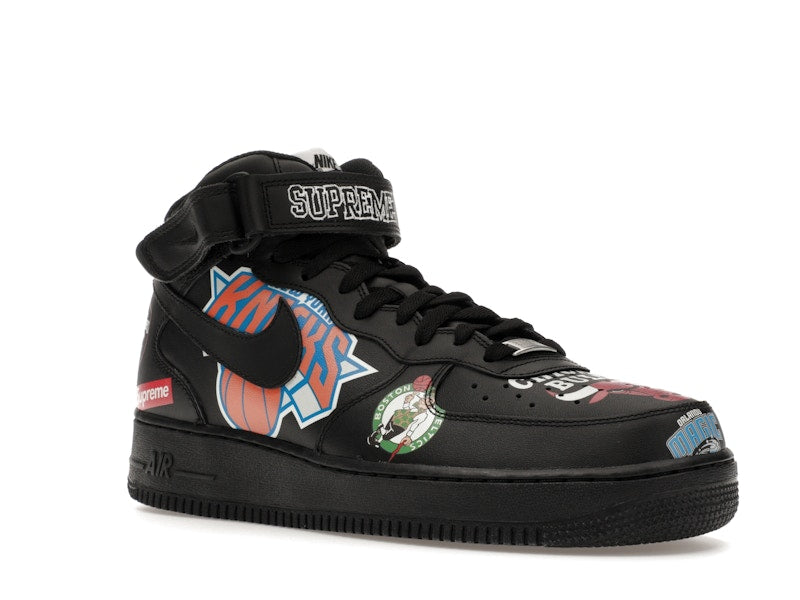 Nike Air Force 1 Mid Supreme NBA Black