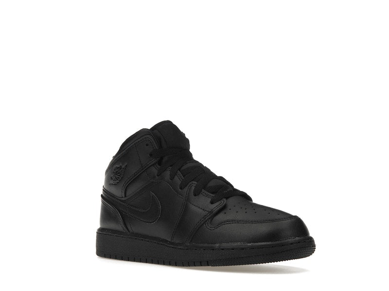 Jordan 1 Mid Triple Black (GS)