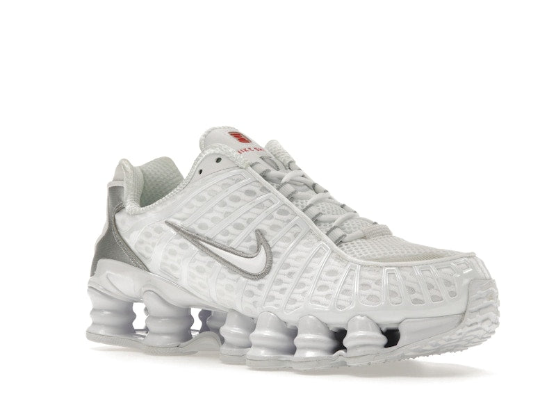 Nike Shox TL White Metallic Silver Max Orange (Women's)