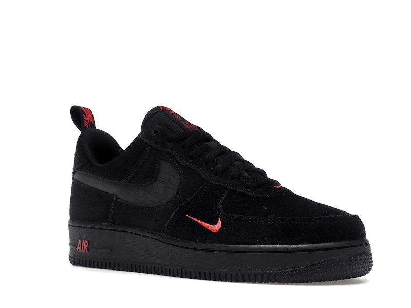 Nike Air Force 1 Low Multi-Swoosh Black Crimson