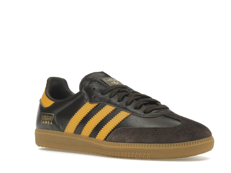 adidas Samba OG Dark Brown Preloved Yellow