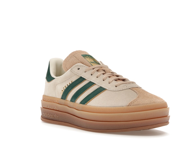 adidas Gazelle Bold Magic Beige Collegiate Green (Women's)