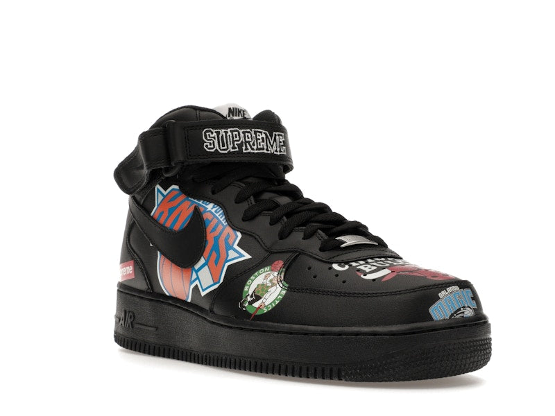 Nike Air Force 1 Mid Supreme NBA Black