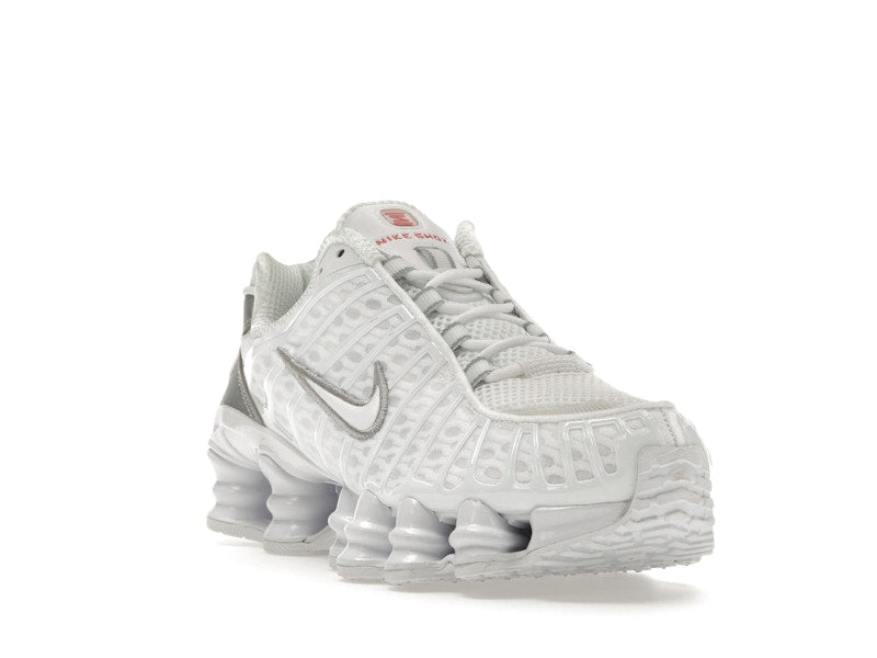 Nike Shox TL White Metallic Silver Max Orange (Women's)