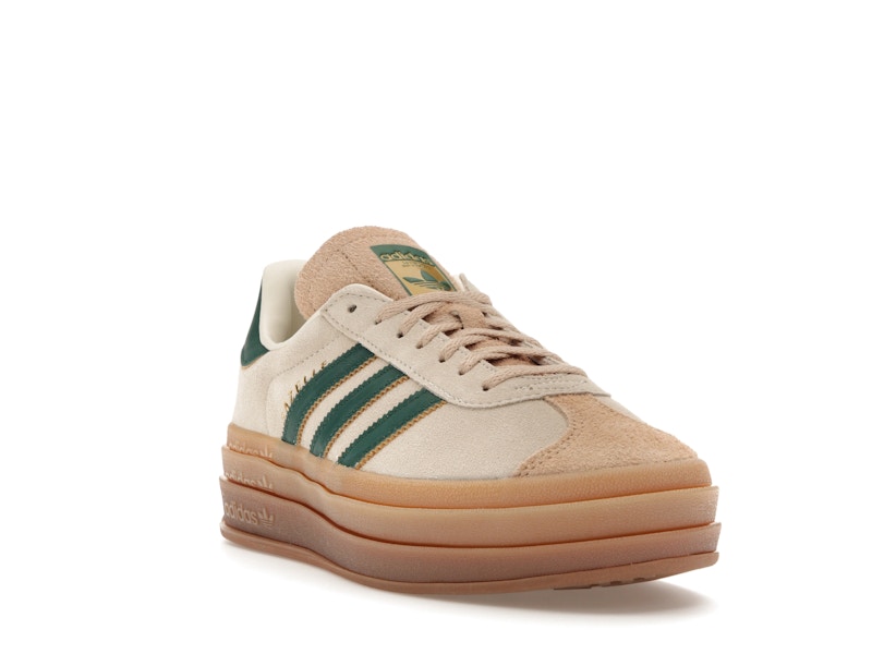 adidas Gazelle Bold Magic Beige Collegiate Green (Women's)