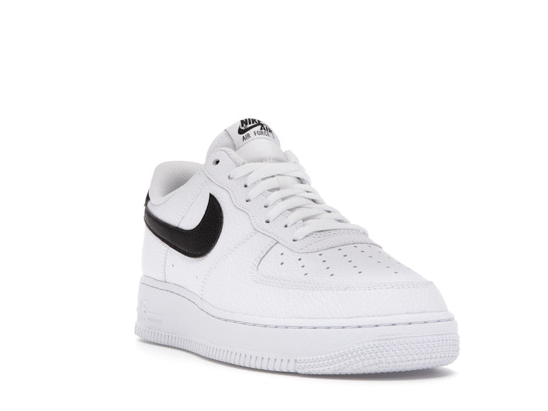 Nike Air Force 1 Low '07 White Black Pebbled Leather