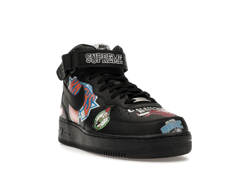 Nike Air Force 1 Mid Supreme NBA Black