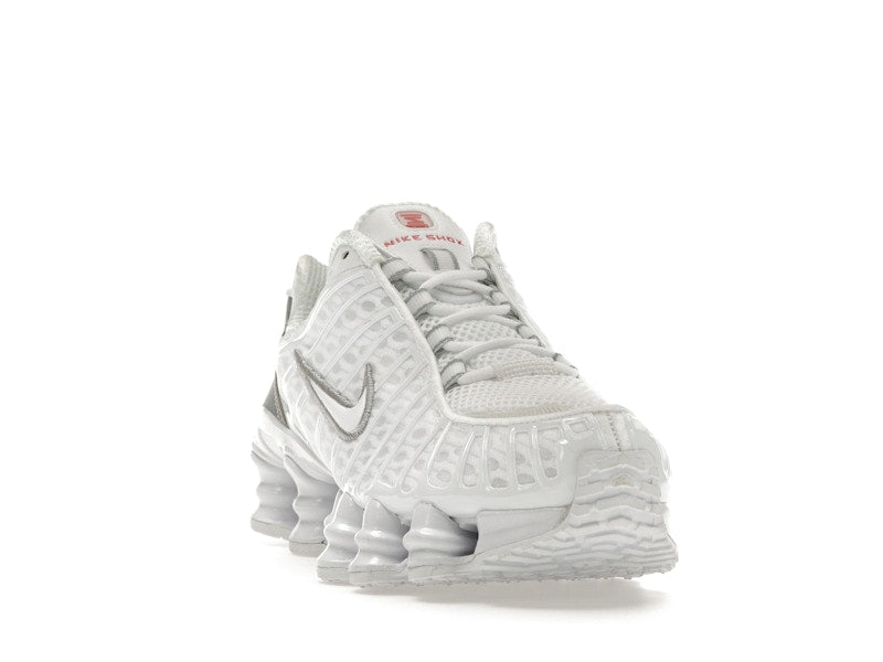 Nike Shox TL White Metallic Silver Max Orange (Women's)