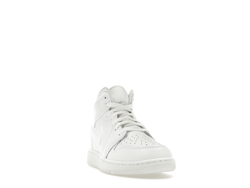 Jordan 1 Mid Triple White (2023) (GS)