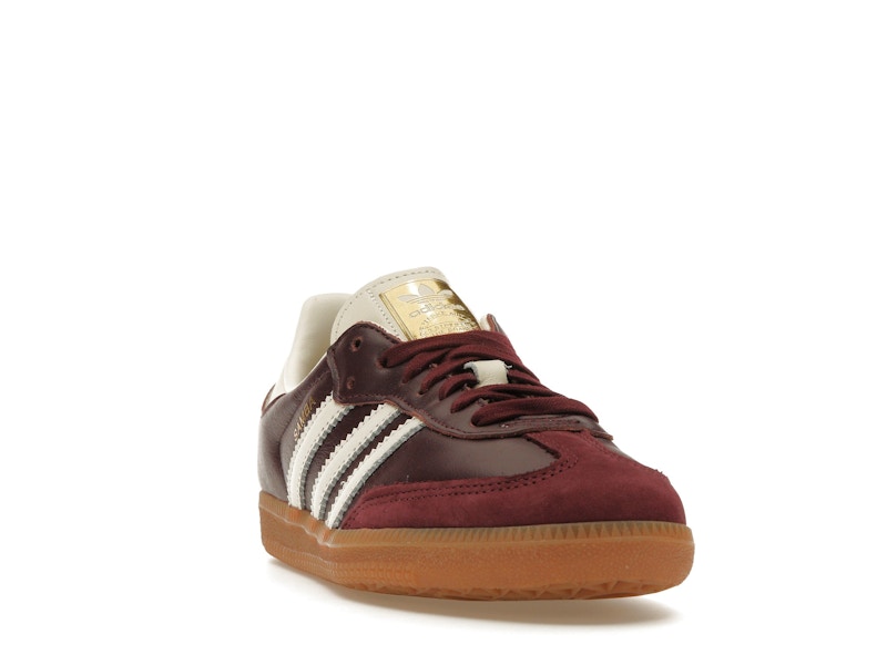 adidas Samba OG Maroon Gold Metallic (Women's)