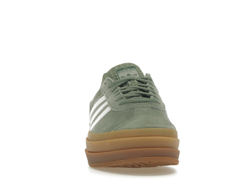 adidas Gazelle Bold Silver Green Gum (Womens)