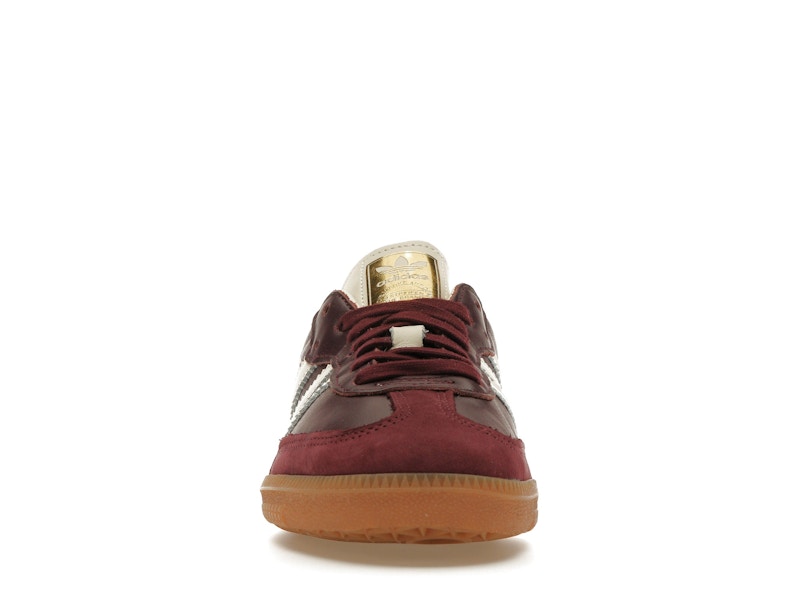 adidas Samba OG Maroon Gold Metallic (Women's)