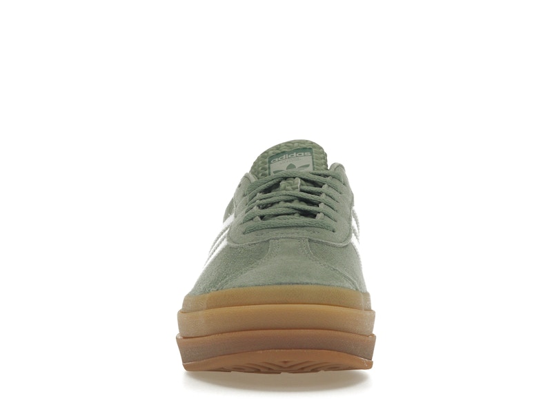 adidas Gazelle Bold Silver Green Gum (Womens)