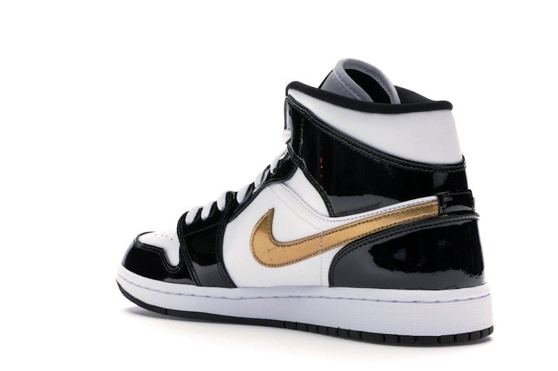 Jordan 1 Mid Patent Black White Gold - Jordan - OFFseason 衣服 - 852542 - 007