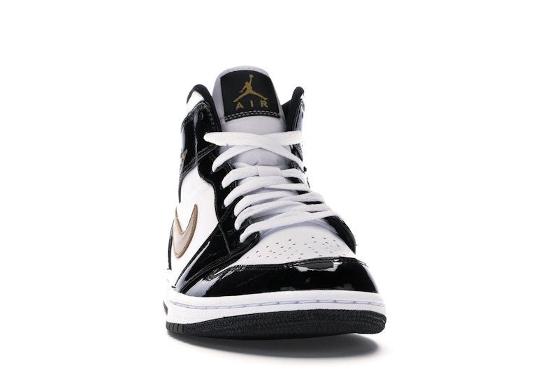 Jordan 1 Mid Patent Black White Gold - Jordan - OFFseason 衣服 - 852542 - 007