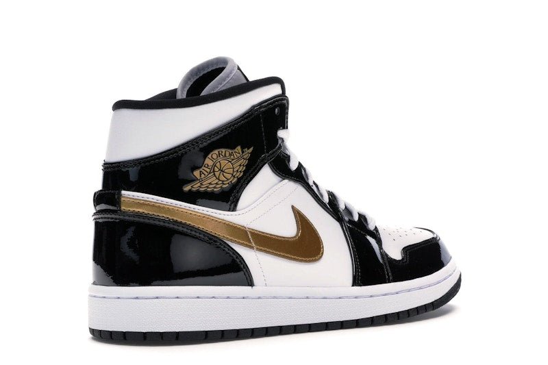 Jordan 1 Mid Patent Black White Gold - Jordan - OFFseason 衣服 - 852542 - 007