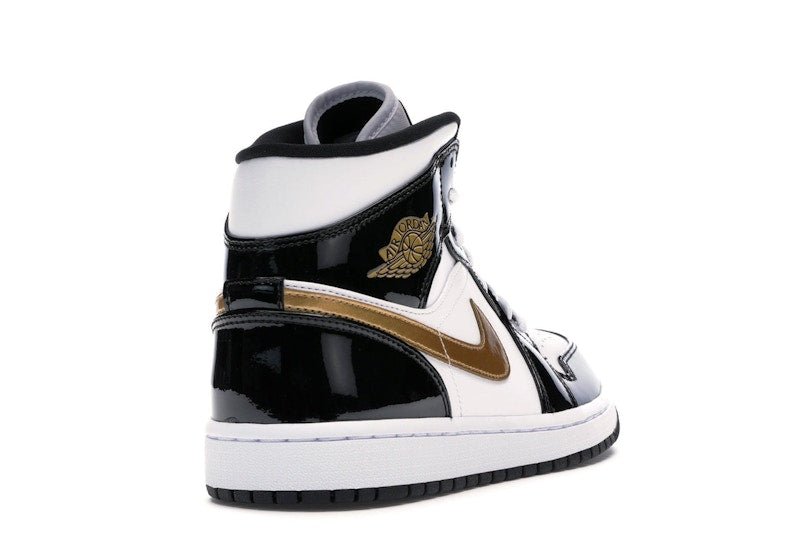 Jordan 1 Mid Patent Black White Gold - Jordan - OFFseason 衣服 - 852542 - 007