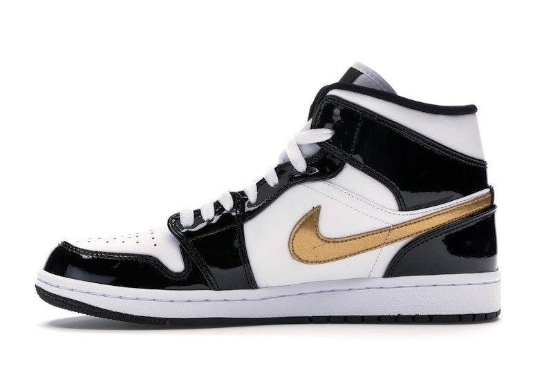 Jordan 1 Mid Patent Black White Gold - Jordan - OFFseason 衣服 - 852542 - 007