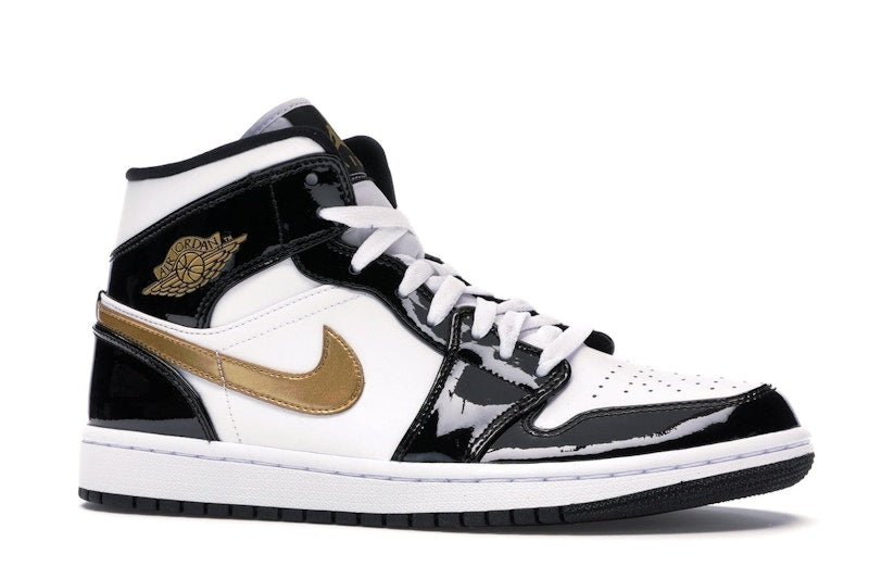 Jordan 1 Mid Patent Black White Gold - Jordan - OFFseason 衣服 - 852542 - 007