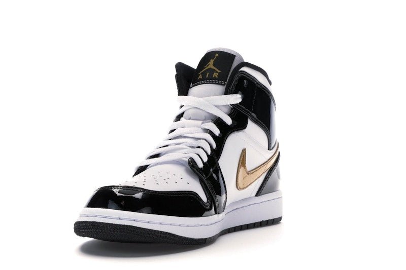 Jordan 1 Mid Patent Black White Gold - Jordan - OFFseason 衣服 - 852542 - 007