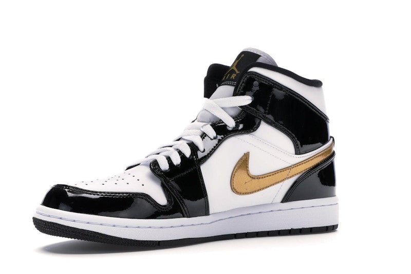 Jordan 1 Mid Patent Black White Gold - Jordan - OFFseason 衣服 - 852542 - 007