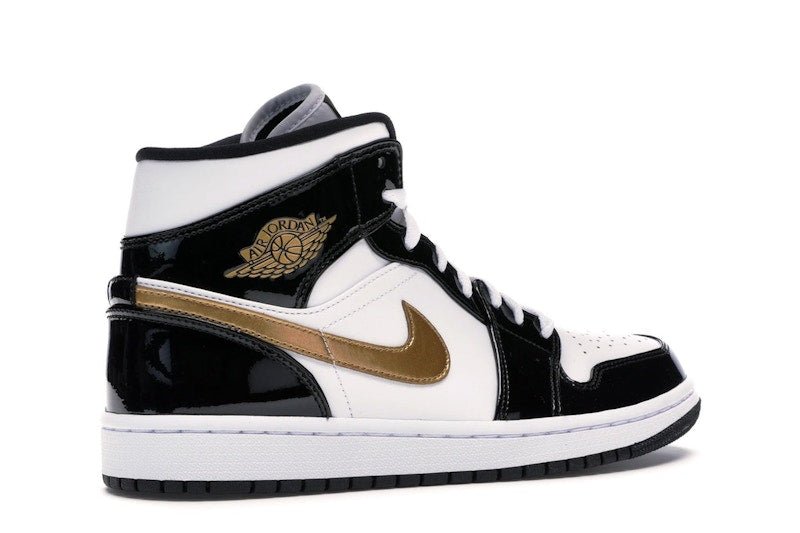 Jordan 1 Mid Patent Black White Gold - Jordan - OFFseason 衣服 - 852542 - 007