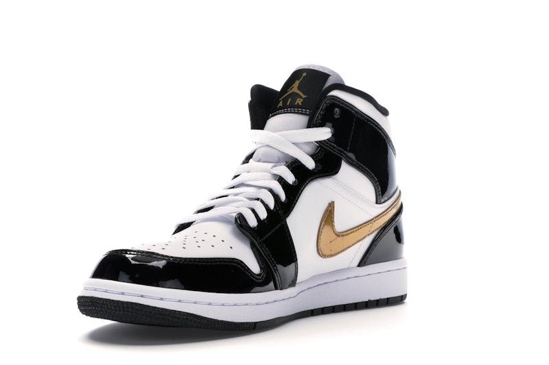 Jordan 1 Mid Patent Black White Gold - Jordan - OFFseason 衣服 - 852542 - 007