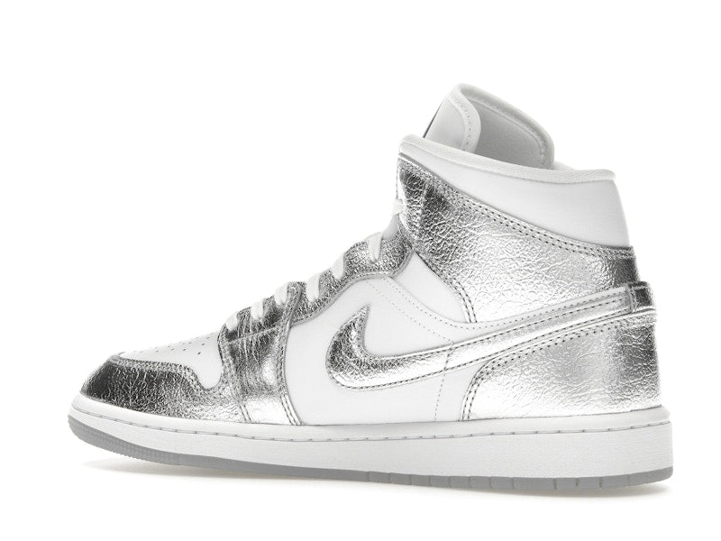 Jordan 1 Mid SE Metallic Silver (Women's) - Jordan - OFFseason 衣服 - FN5031 - 100