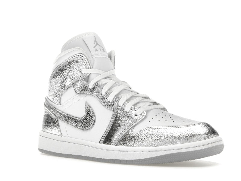 Jordan 1 Mid SE Metallic Silver (Women's) - Jordan - OFFseason 衣服 - FN5031 - 100