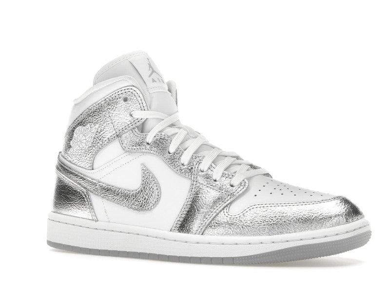 Jordan 1 Mid SE Metallic Silver (Women's) - Jordan - OFFseason 衣服 - FN5031 - 100