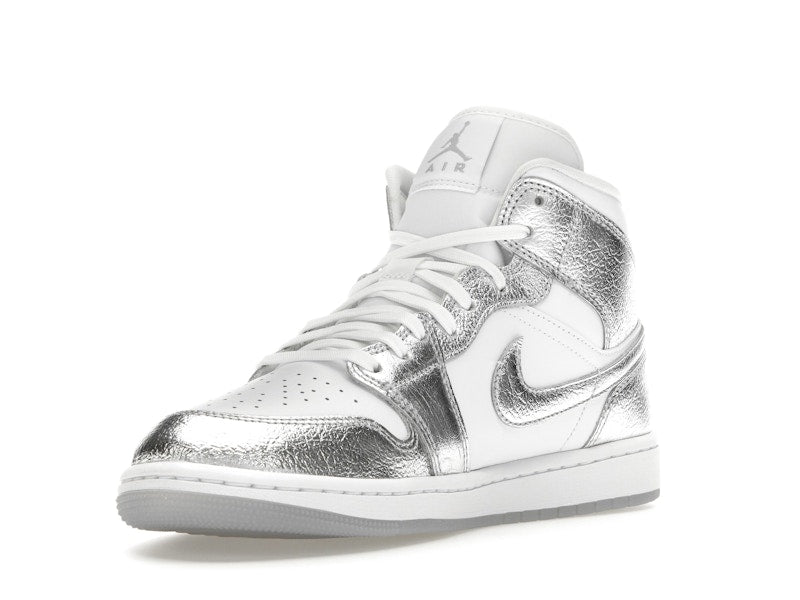 Jordan 1 Mid SE Metallic Silver (Women's) - Jordan - OFFseason 衣服 - FN5031 - 100