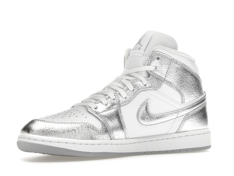 Jordan 1 Mid SE Metallic Silver (Women's) - Jordan - OFFseason 衣服 - FN5031 - 100