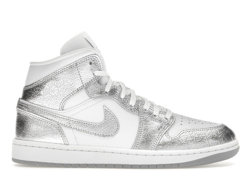 Jordan 1 Mid SE Metallic Silver (Women's) - Jordan - OFFseason 衣服 - FN5031 - 100