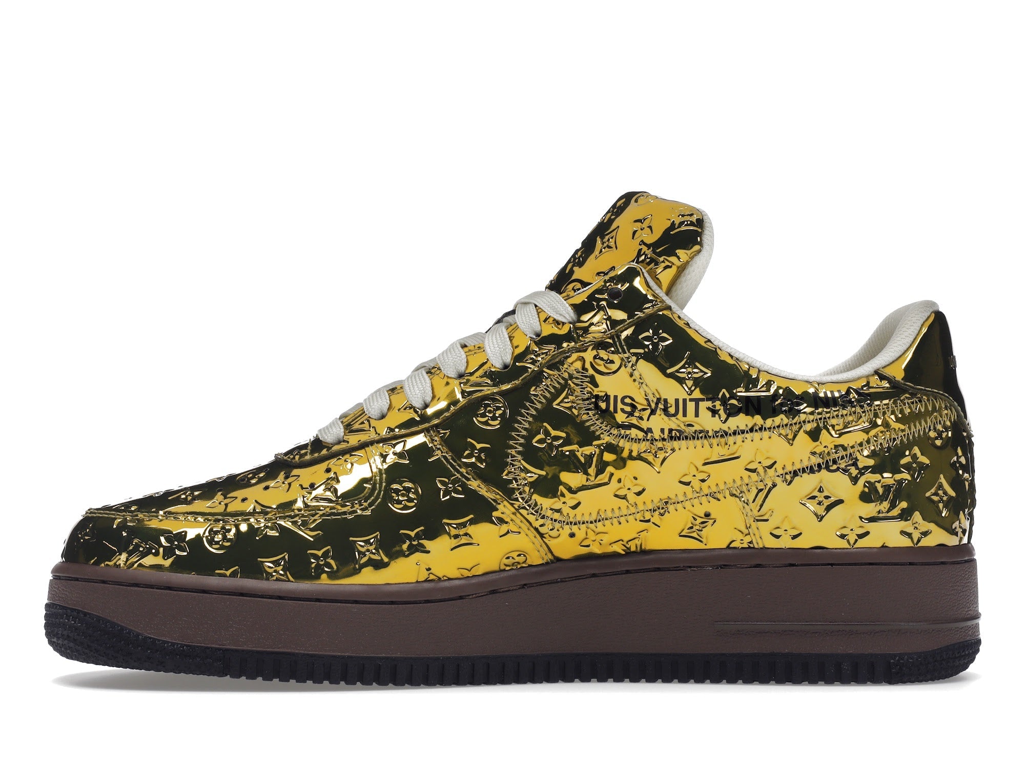 Louis Vuitton Nike Air Force 1 Low By Virgil Abloh Metallic Gold - Louis Vuitton - OFFseason 衣服 - 