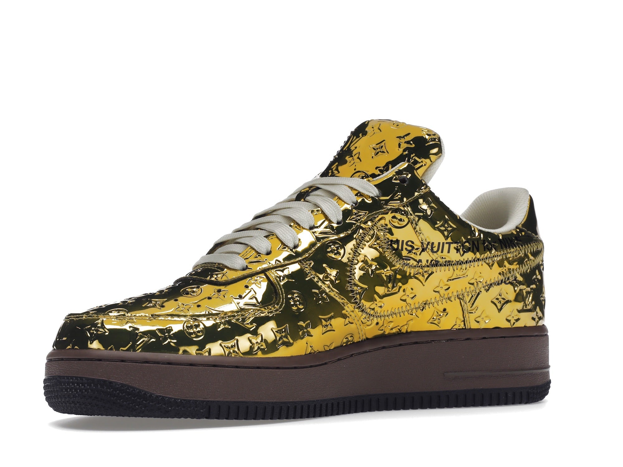 Louis Vuitton Nike Air Force 1 Low By Virgil Abloh Metallic Gold - Louis Vuitton - OFFseason 衣服 - 