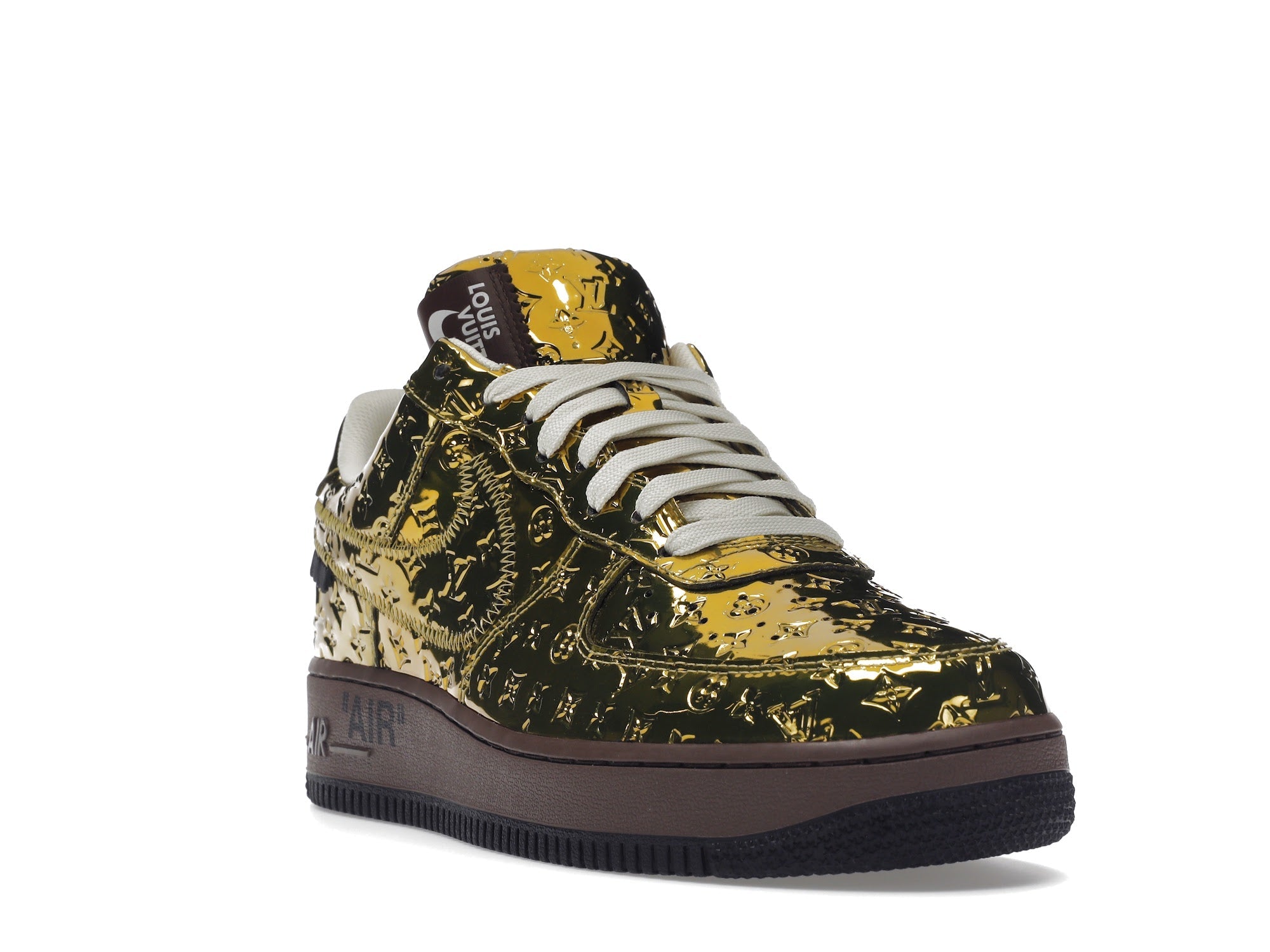 Louis Vuitton Nike Air Force 1 Low By Virgil Abloh Metallic Gold - Louis Vuitton - OFFseason 衣服 - 