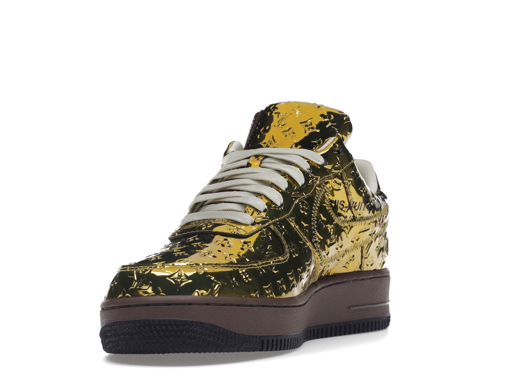 Louis Vuitton Nike Air Force 1 Low By Virgil Abloh Metallic Gold - Louis Vuitton - OFFseason 衣服 - 