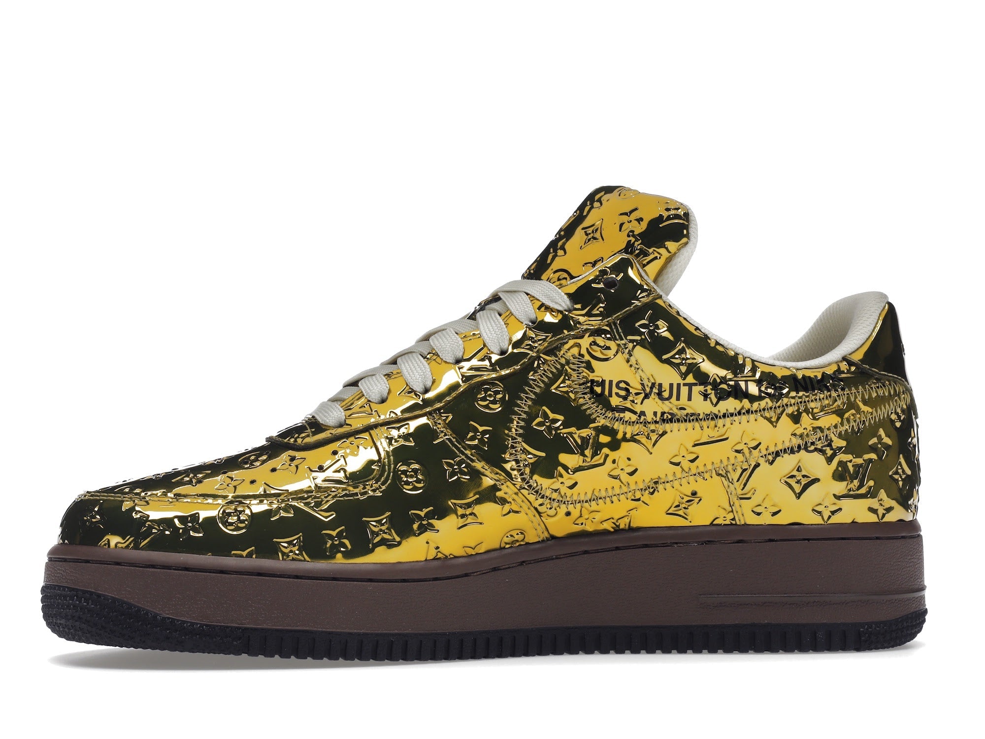 Louis Vuitton Nike Air Force 1 Low By Virgil Abloh Metallic Gold - Louis Vuitton - OFFseason 衣服 - 