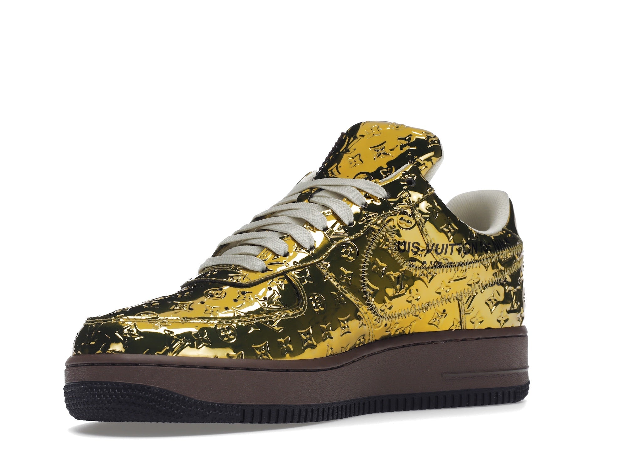 Louis Vuitton Nike Air Force 1 Low By Virgil Abloh Metallic Gold - Louis Vuitton - OFFseason 衣服 - 