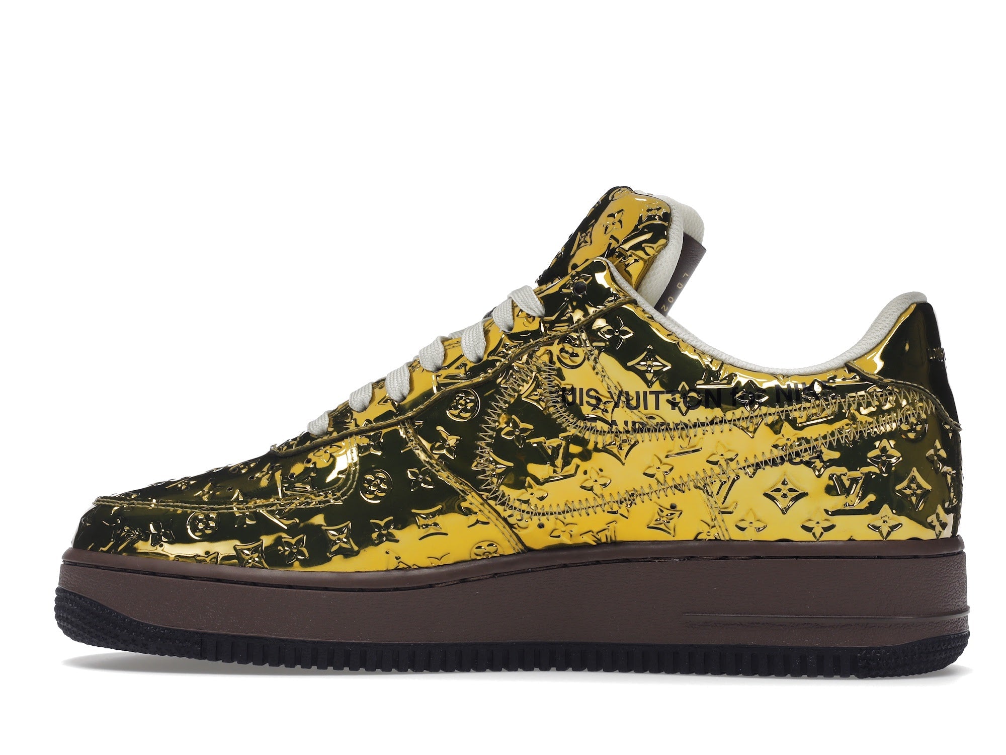 Louis Vuitton Nike Air Force 1 Low By Virgil Abloh Metallic Gold - Louis Vuitton - OFFseason 衣服 - 