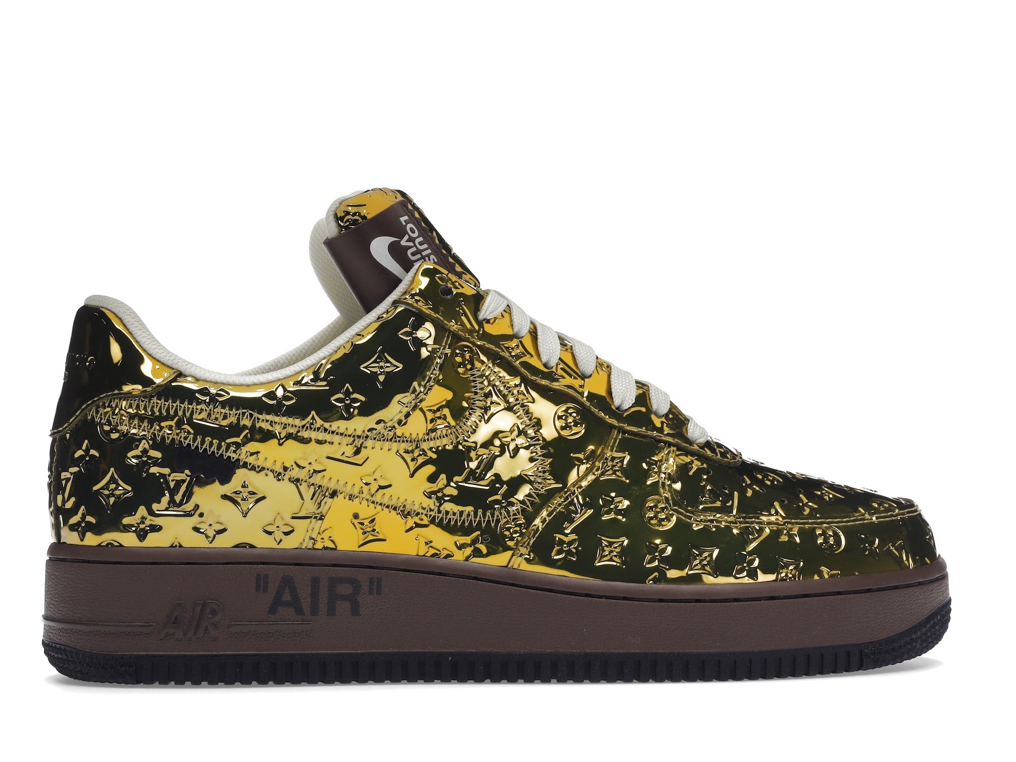 Louis Vuitton Nike Air Force 1 Low By Virgil Abloh Metallic Gold - Louis Vuitton - OFFseason 衣服 - 